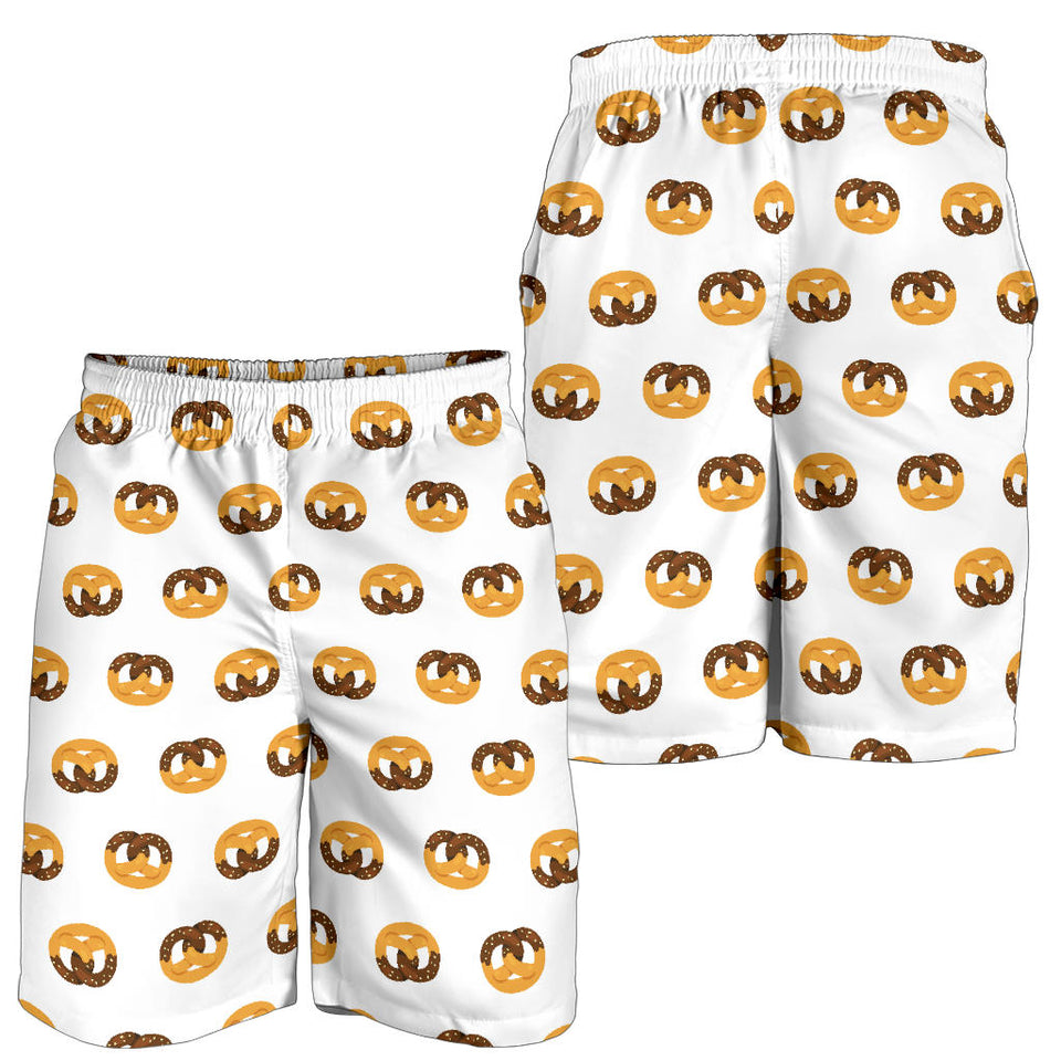 Pretzels Pattern Print Design 02 Men Shorts