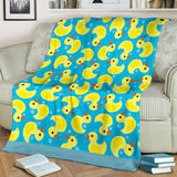 Duck Toy Pattern Print Design 04 Premium Blanket