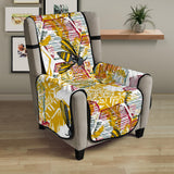 Cool Bee honeycomb leaves pattern Chair Cover Protector