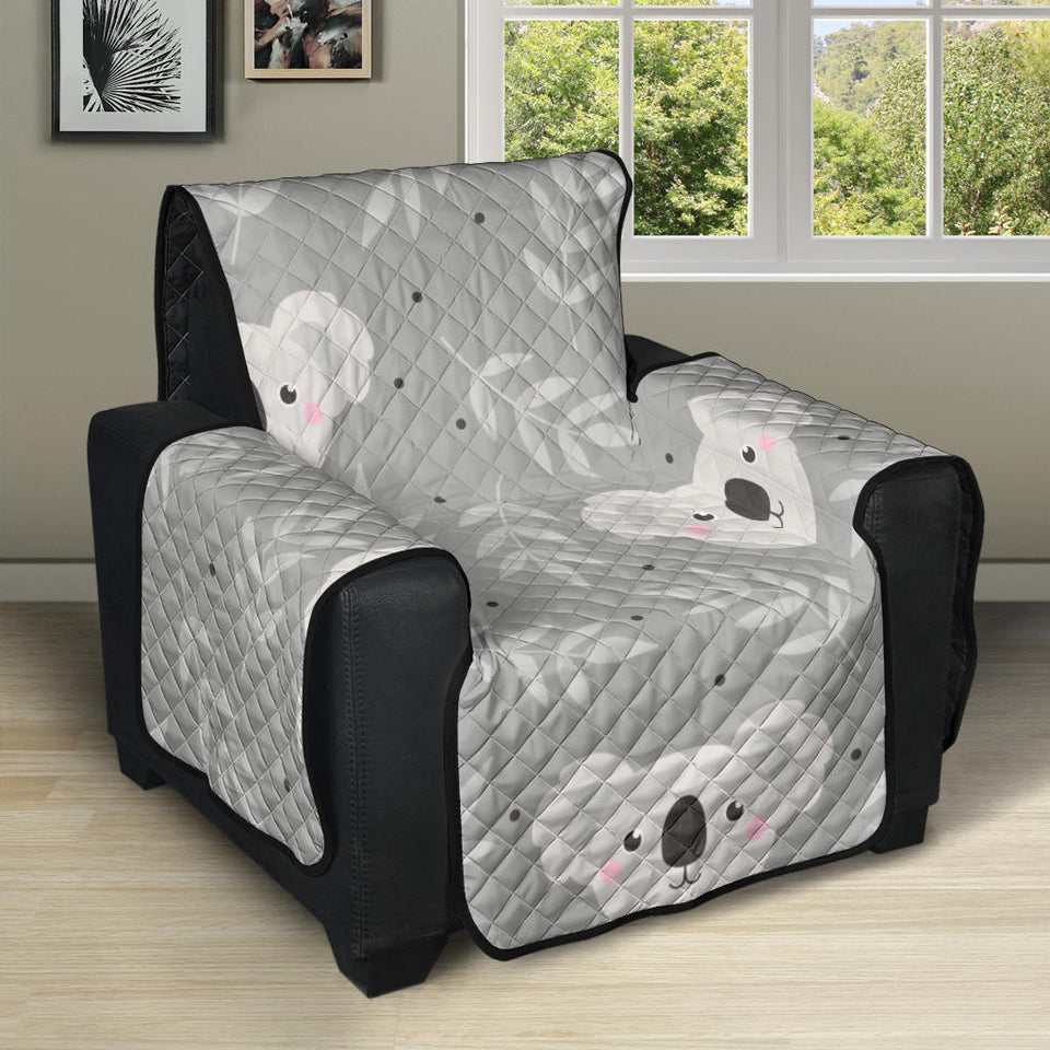 Cute koala leaves pattern Recliner Cover Protector