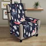 Deers Winter Christmas pattern Chair Cover Protector