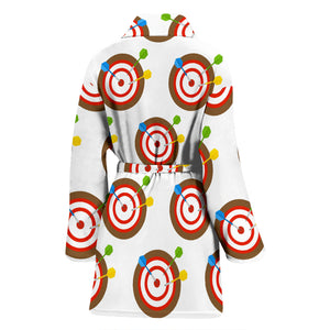 Darts Pattern Print Design 04 Women's Bathrobe