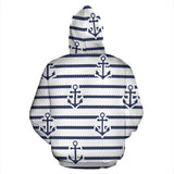 Anchor Rope Nautical  Pattern Men Women Pullover Hoodie