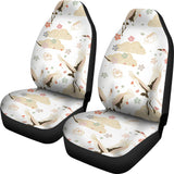 Beautiful Japanese Cranes Pattern Universal Fit Car Seat Covers