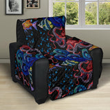 Octopus sea wave tropical fishe pattern Recliner Cover Protector