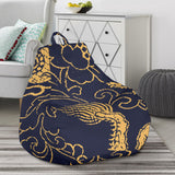 Gold Dragon Pattern Bean Bag Cover