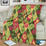 Cool Geometric Lime Pattern Premium Blanket