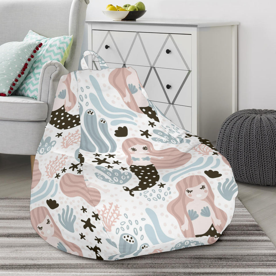 Cute Mermaid Pattern Bean Bag Cover