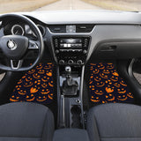 Halloween Pattern Pumpkin Background Front And Back Car Mats