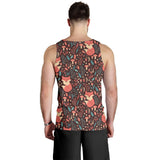 fox leaves mushroom pattern Men Tank Top