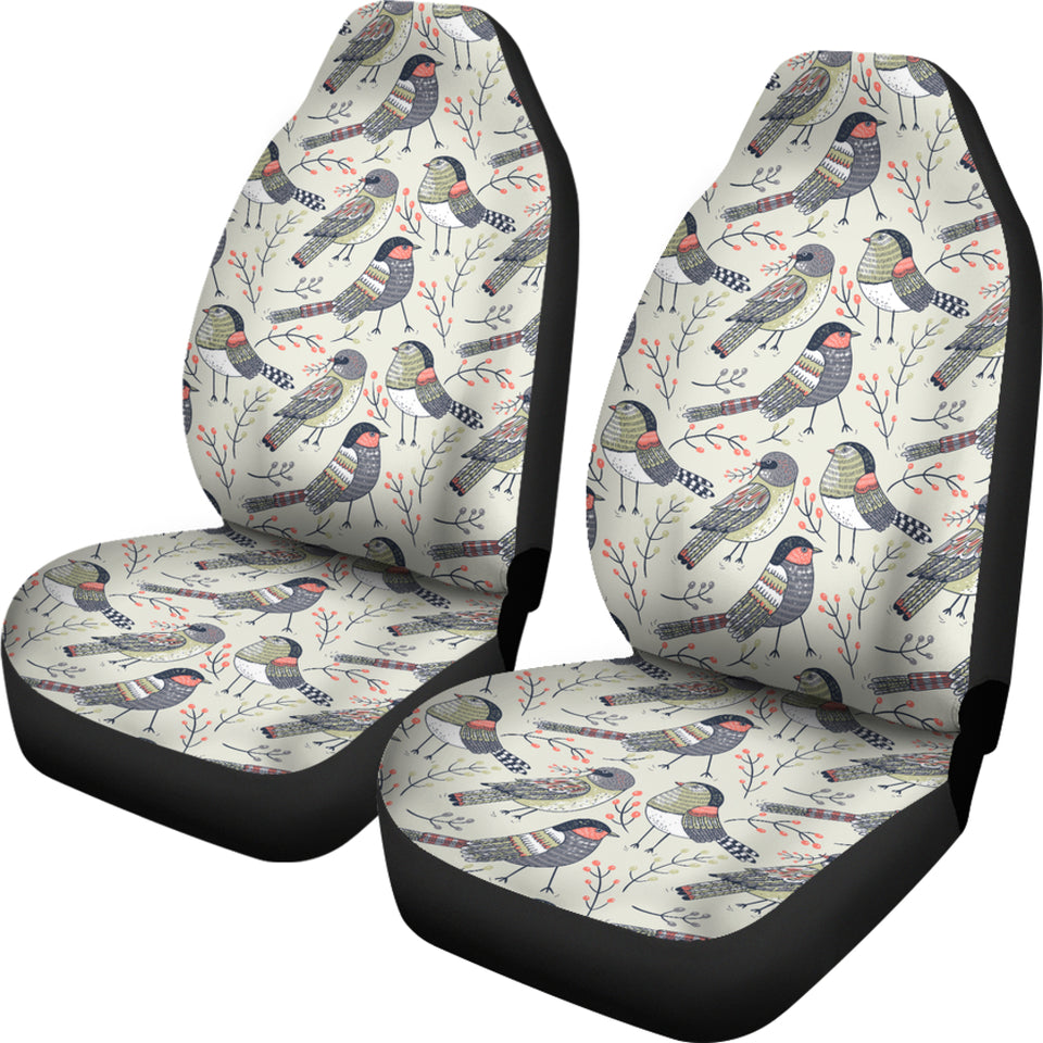 Pigeon Pattern Print Design 04 Universal Fit Car Seat Covers