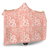 Snake Lilies Flower Pattern Hooded Blanket
