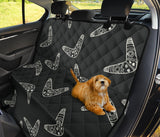 Hand Drawn Boomerang Australian Aboriginal Ornament Dog Car Seat Covers