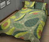 Avocado pattern Quilt Bed Set