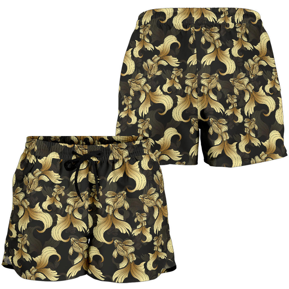 Goldfish Pattern Print Design 01 Women Shorts