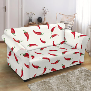 Chili Peppers Pattern Loveseat Couch Slipcover