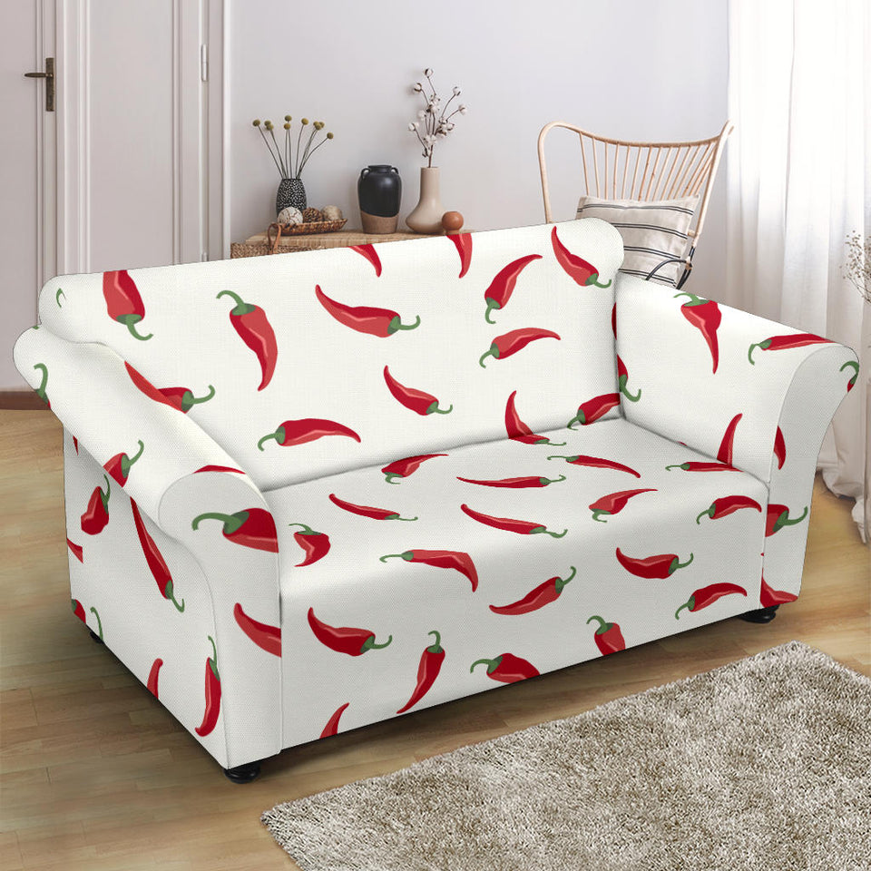 Chili Peppers Pattern Loveseat Couch Slipcover