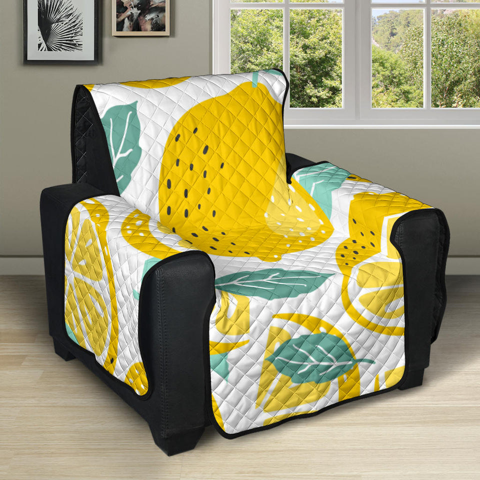lemon design pattern Recliner Cover Protector