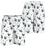 Swallow Pattern Print Design 04 Men Shorts