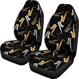 Saxophone Design Pattern  Universal Fit Car Seat Covers