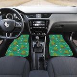 Cute Frog Dragonfly Design Pattern Front Car Mats
