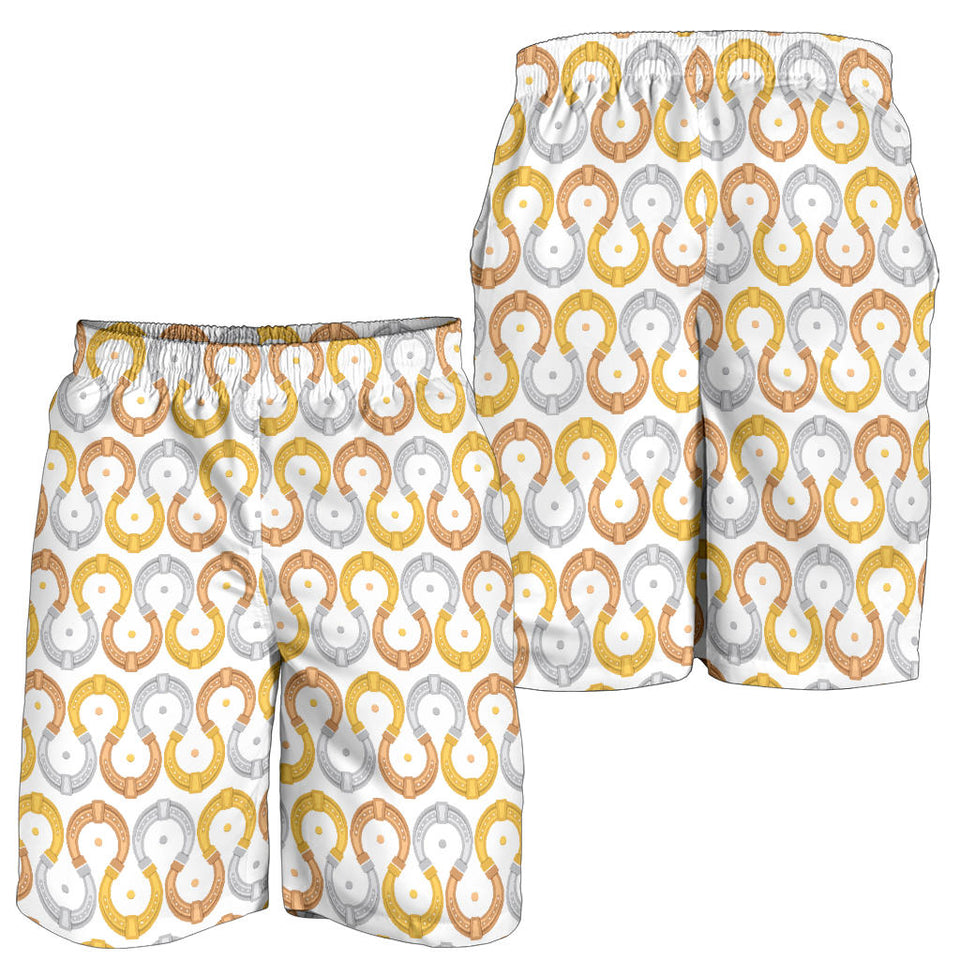Horseshoes Pattern Print Design 03 Men Shorts