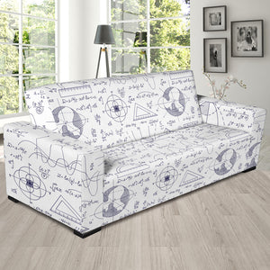 Math Pattern Print Design 03 Sofa Slipcover