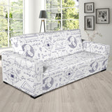 Math Pattern Print Design 03 Sofa Slipcover