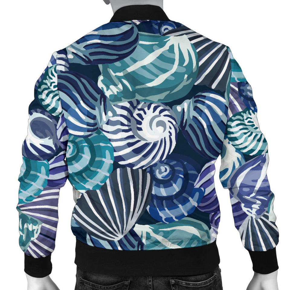 Shell Design Pattern Men'S Bomber Jacket