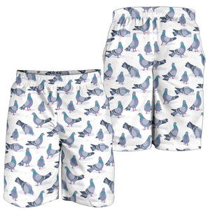 Pigeon Pattern Print Design 03 Men Shorts