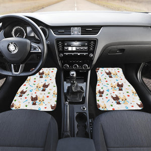 Cute Chihuahua Dog Pattern  Front Car Mats