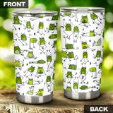 Sketch Funny Frog Pattern Tumbler