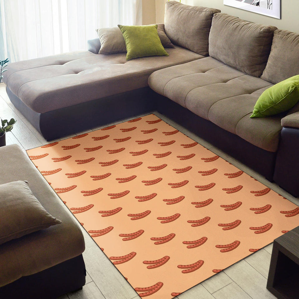Sausage Pattern Print Design 03 Area Rug