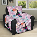 Beautiful toucan flower leaves Recliner Cover Protector