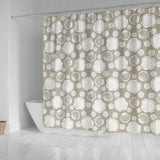 Scallop Shell Pattern Shower Curtain Fulfilled In US