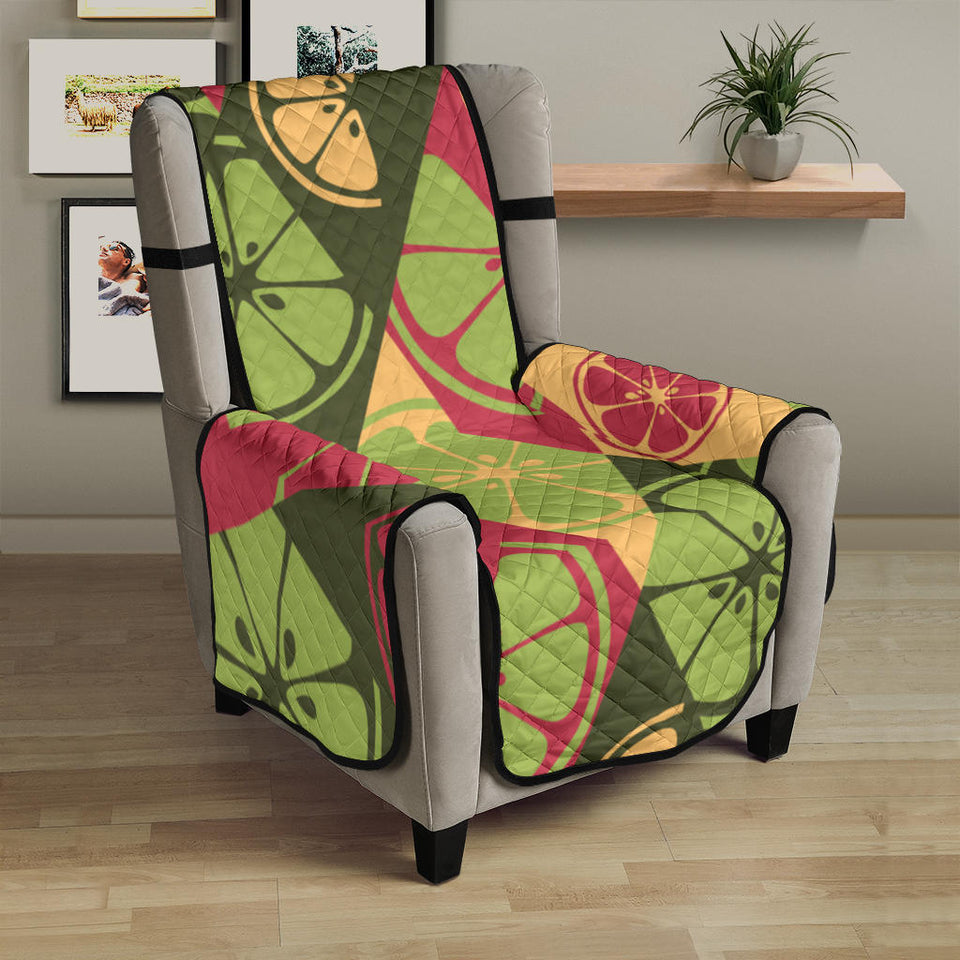 Cool Geometric lime pattern Chair Cover Protector