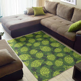 Hop Patternn Hop Cone Background Area Rug