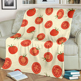 Tomato Dot Background Premium Blanket