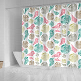 Colorful Shell Pattern Shower Curtain Fulfilled In US