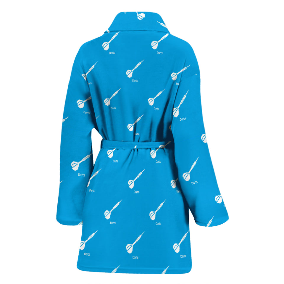 Darts Pattern Print Design 05 Women's Bathrobe