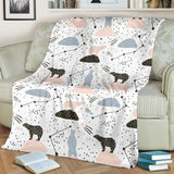 Polar Bears Star Poka Dot Pattern Premium Blanket