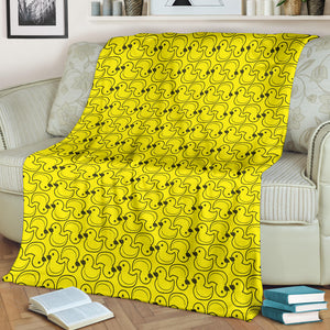Duck Toy Pattern Print Design 02 Premium Blanket