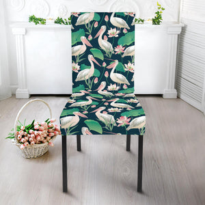 Pelican Pattern Print Design 03 Dining Chair Slipcover