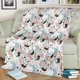 Cute Mermaid Pattern Premium Blanket