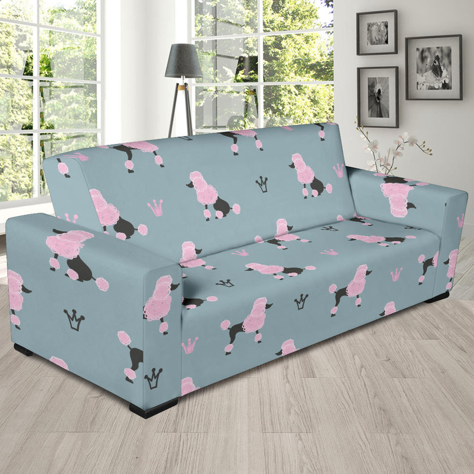 Poodle Dog Pattern Sofa Slipcover