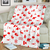 Canada Pattern Print Design 04 Premium Blanket