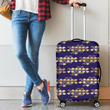 Beautiful Japanese Fan Pattern Cabin Suitcases Luggages