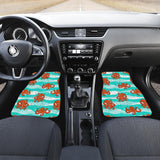 Octopuses Sea Wave Background Front Car Mats