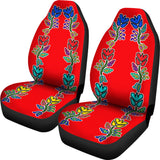 Generations Floral Red Car Seat Covers