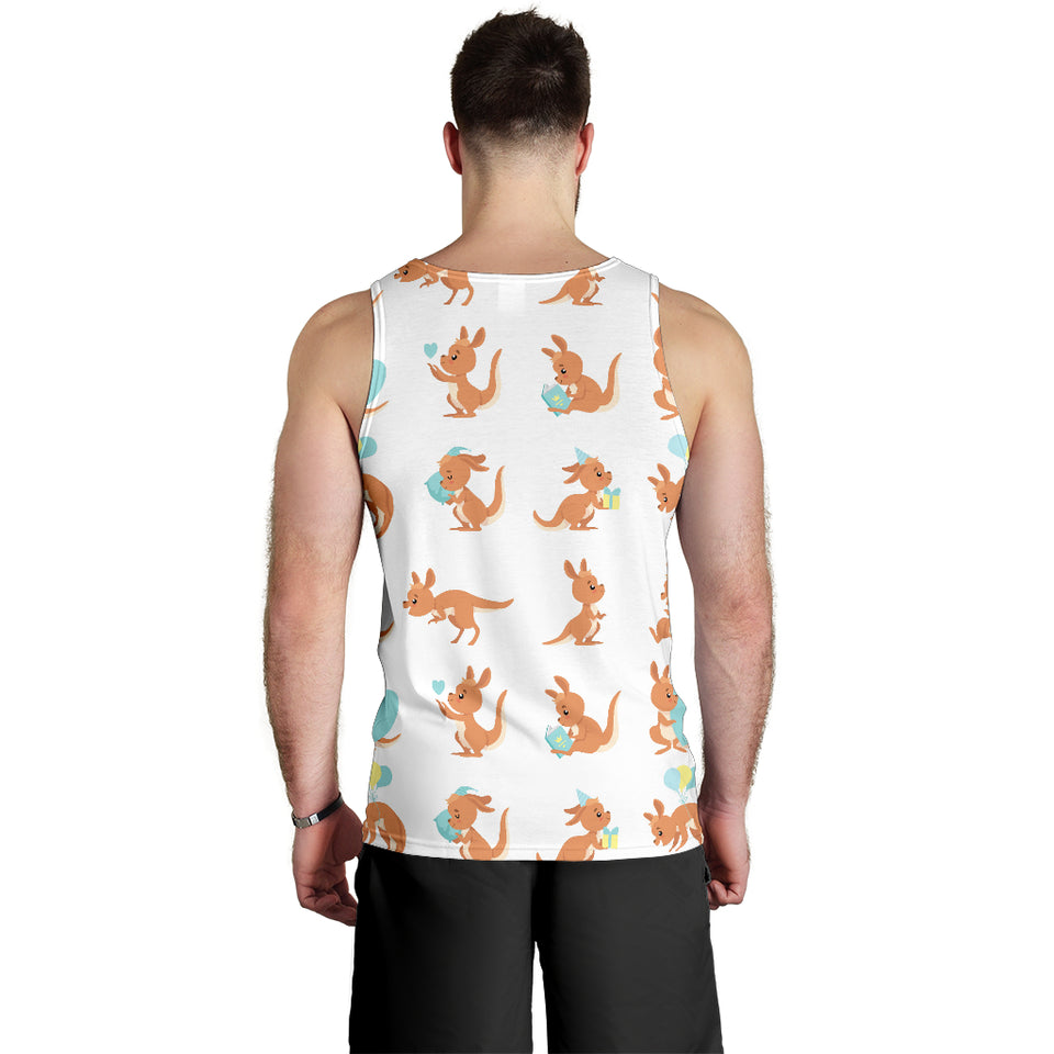 Cute Kangaroo pattern Men Tank Top